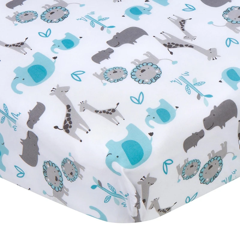 Gerber - Drap pour berceau - Garçon - Safari - 1 paquet