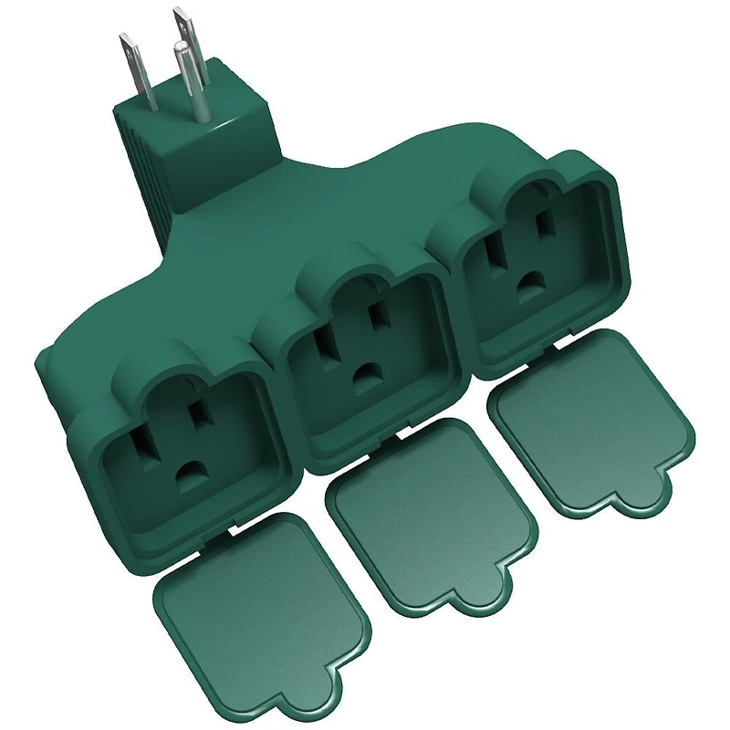 Stanley Adaptateur extérieur robuste à trois prises PlugMax Adaptateur robuste à trois prises avec caches individuels