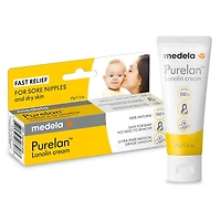 Crème à la lanoline pour mamelons de Medela, pour l'allaitement maternel, 1 seul ingrédient 100% naturel, Nouveau Purelan 37g/1.3oz