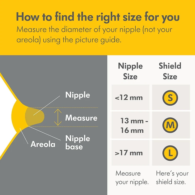 Medela  Contact Nipple Shields with Case, 2 x 16mm