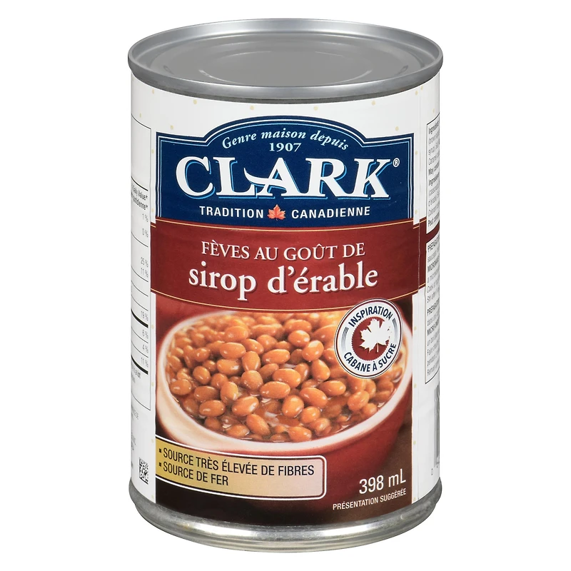 Clark Fèves au goût de sirop d'érable 398 ml