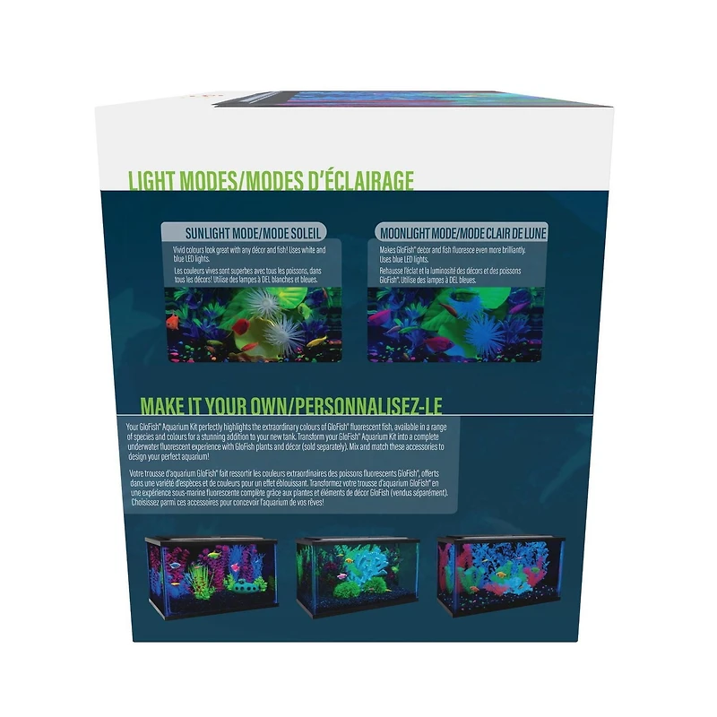 GloFish Kit d'aquarium parfait pour débutant 5 gallons