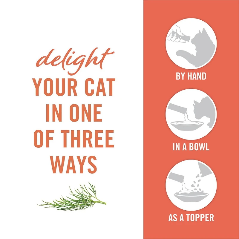 Fancy Feast Savoury Puree Naturals with Natural Salmon & Tuna in a Demi-Glace, Cat Treats 40 g, 40 g