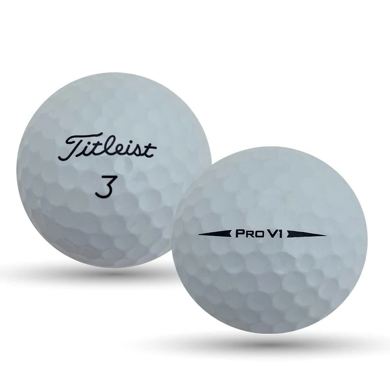 Mulligan - 48 Titleist Prov V1 2018 5A Recycled Used Golf Balls, White