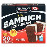 Chapman's Li'l Sammich Vanilla Ice Cream in a Box 20 x 60 ml
