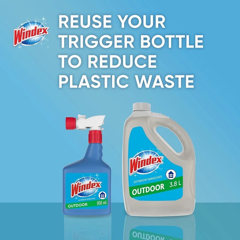 Windex Outdoor Window, Glass, and Patio Cleaner Refill