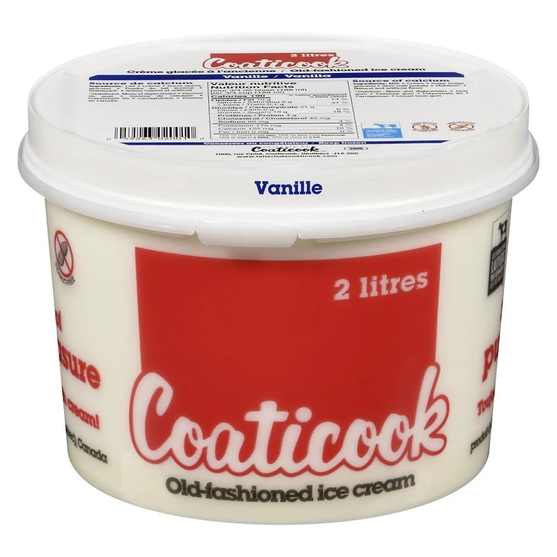 Coaticook Crème Glacée à la Vanille 2 L