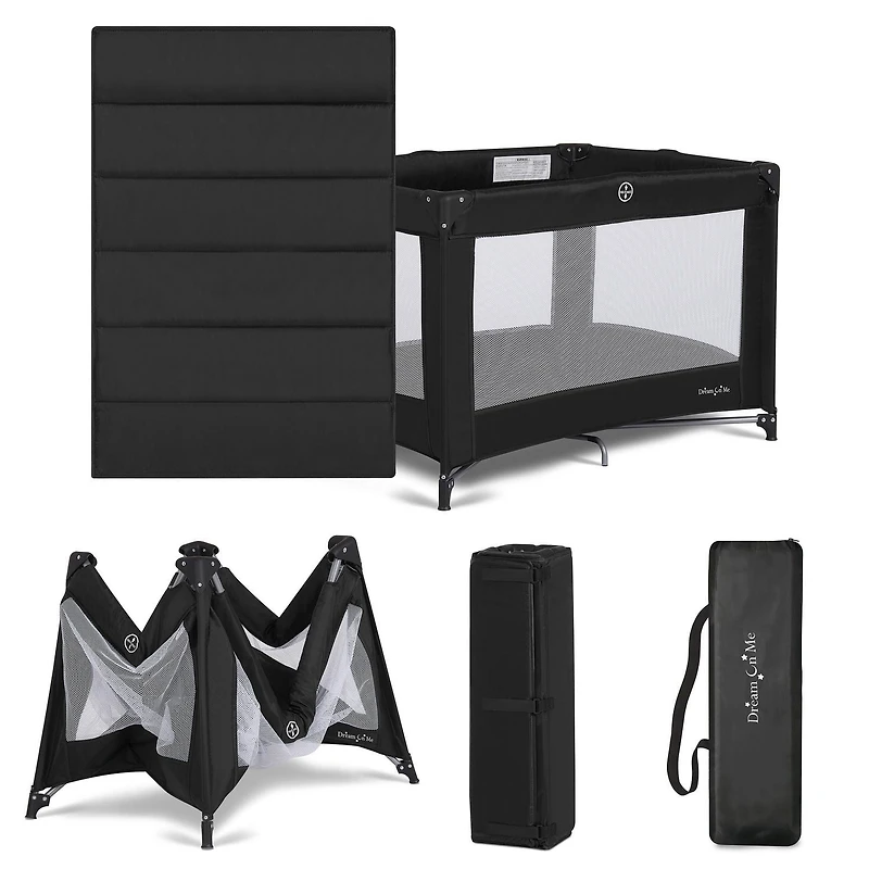 Dream On Me Zazzy Portable Play yard with Bassinet
