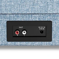 Victrola Journey+ Signature Bluetooth Suitcase Record Player - Linen Denim Blue