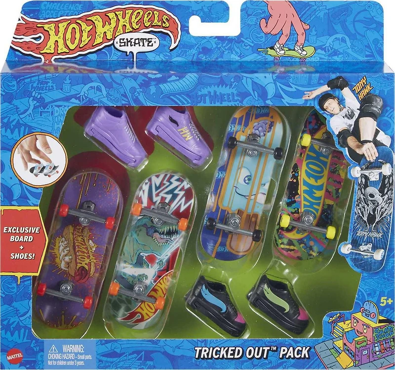 ​Hot Wheels Skate Fingerboard & Shoes Multipack