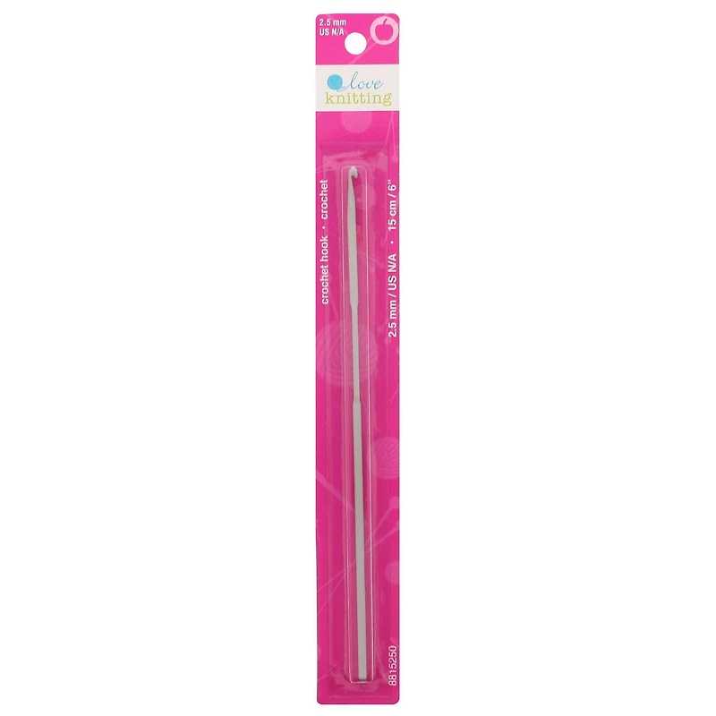 Love Knitting Crochet Hook, 15 cm/6"