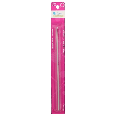 Love Knitting Crochet Hook, 15 cm/6"