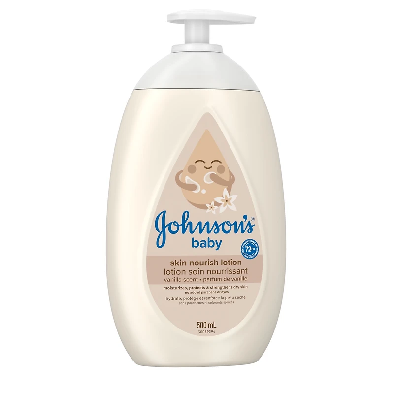 Johnson's Baby Lotion, Skin Nourish Vanilla Oat Lotion, 500 mL