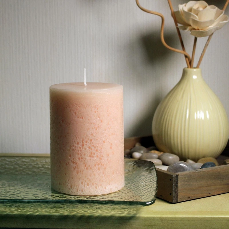 Hometrends 4" Magnolia & Mulberry Scented Pillar Candle