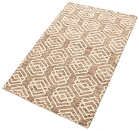 ECARPETGALLERY 5'2" x 8'0" Moroccan Tangier Hand-knotted Area Rug for Living Room, Dining Room and Bedroom in Brown