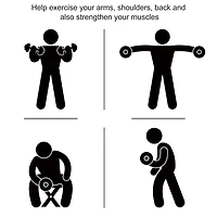 Soozier 50lbs Rubber Dumbbells Weight Set for Body Fitness Training Home Office