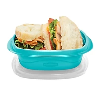 Rubbermaid Takealongs On The Go Contenants De Conservation Des Aliments Et De Préparation Des Repas, 2,9 Tasses Pour Sandwiches paquet de 4