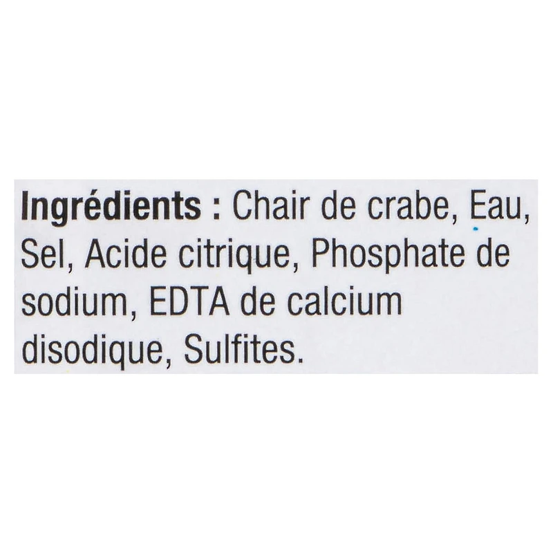 Chair de crabe avec 15 % de chair de pattes de Clover Leaf