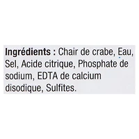 Chair de crabe avec 15 % de chair de pattes de Clover Leaf