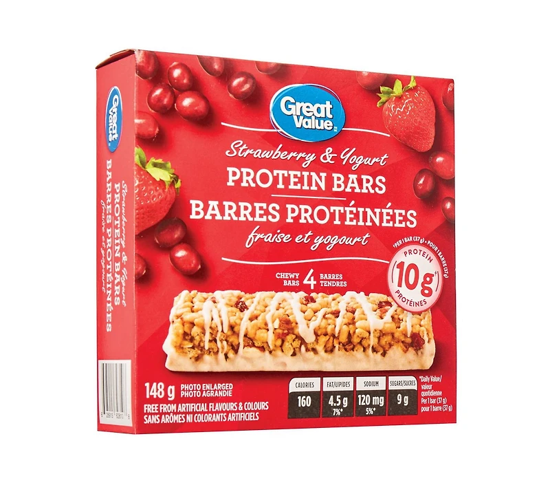 Great Value Strawberry and Yogurt Protein Bars
