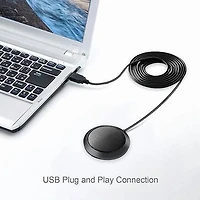Microphone de table USB omnidirectionnel Xtream M3 pour réunions et visioconférences