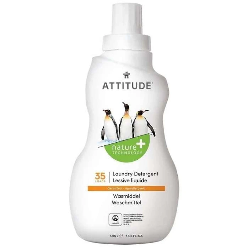 ATTITUDE nature+ technology Détergent Lessive - Sans Odeur - 40 Brassées 2 L