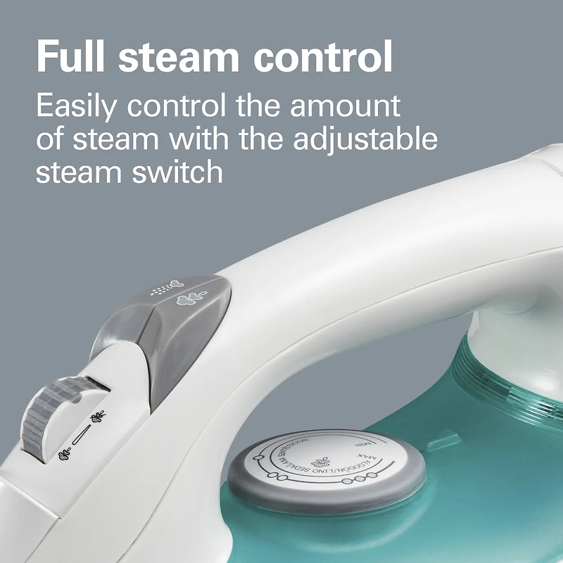 Hamilton Beach Steam Iron 14212C, White
