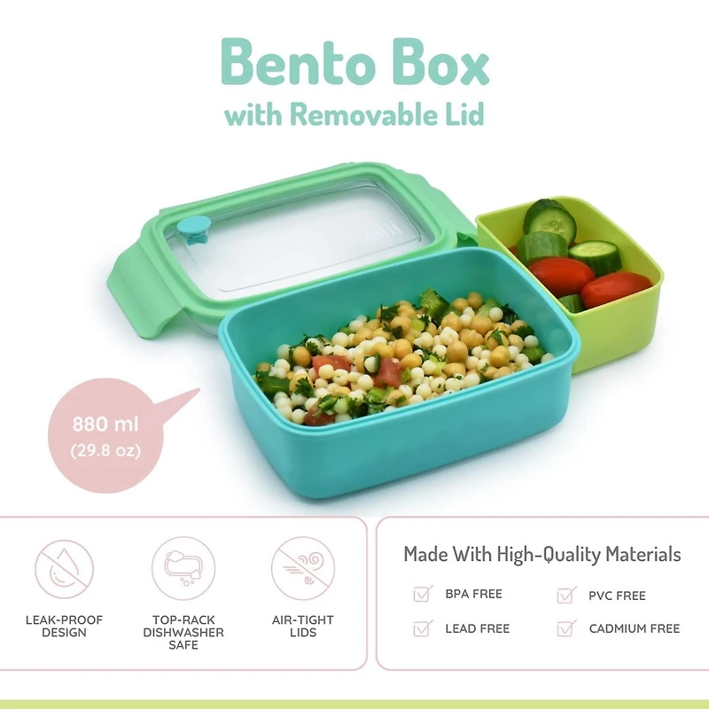 Bento Box with Removable Divider