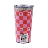 Une façon de célébrer Gobelet à café rouge en acier inoxydable, Saint-Valentin, adulte