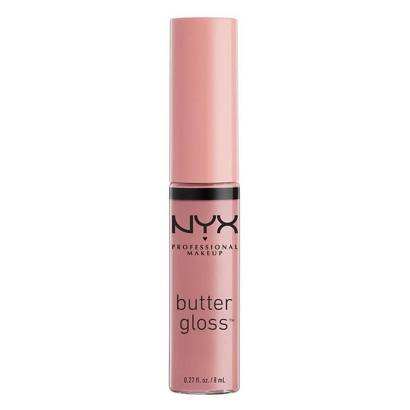 NYX Professional Makeup Gloss au Beurre, Brillant à Lèvres, 8 mL gloss, couvrance moyenne