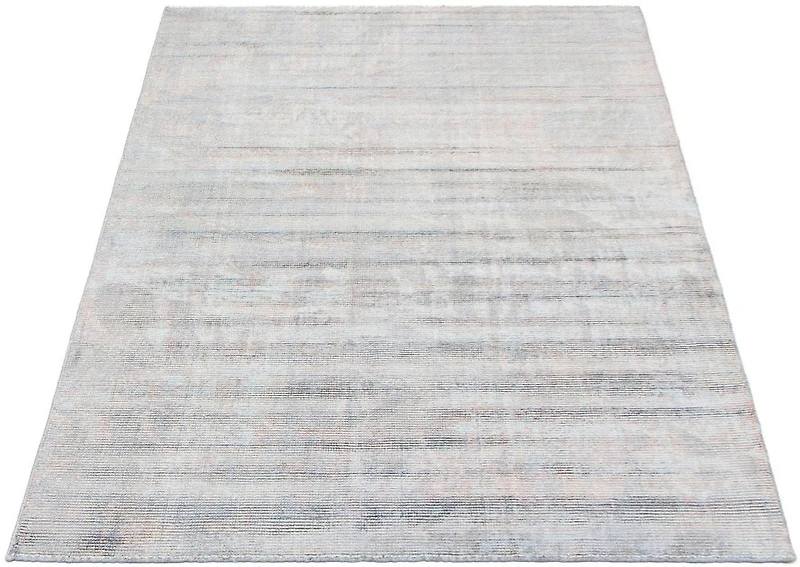 ECARPETGALLERY Tapis Métier Main pour Salon, Salle à Manger et Chambre à Coucher Transitionnel Collection Galleria 5'0" x 7'8" en Bleu