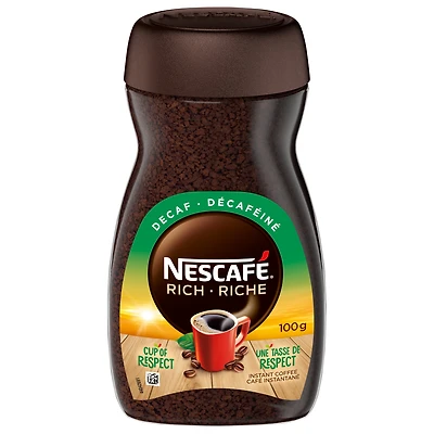 Café instantané NESCAFÉ® Riche Décaféiné 100 g 100 GR