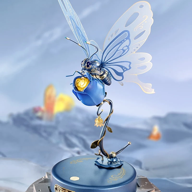 Modèle Papillon Bleu DIY 3D Puzzle ROKR MI05B