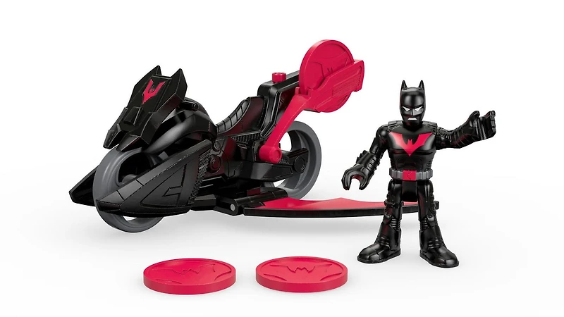 Fisher-Price Imaginext DC Super Friends Figurine et Véhicule Batman, la Relève et Moto