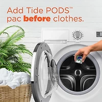 Tide Power PODs Hygienic Clean Heavy Duty, Liquid Laundry Detergent Pacs, HE Compatible, For Visible and Invisible Dirt, Original Scent, 48CT