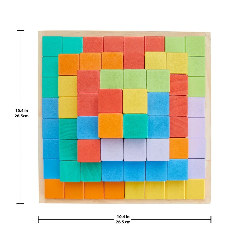 Fisher-Price Blocs à empiler en bois, 65 éléments en bois