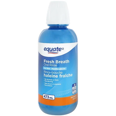 Rince-bouche haleine fraîche Menthe glacée Equate 473 ml