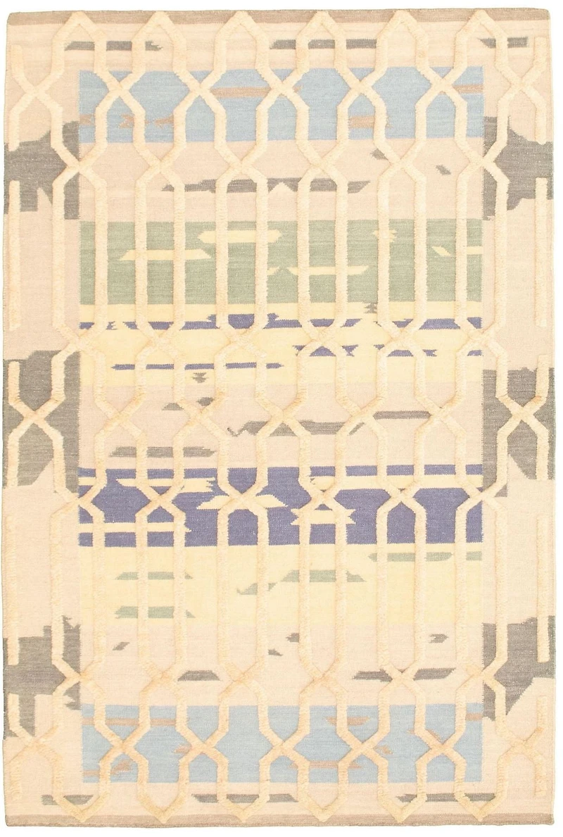 ECARPETGALLERY 5'2" x 7'10" Carved Cambridge Hand Made Area Rug for Living Room, Dining Room and Bedroom in Brown