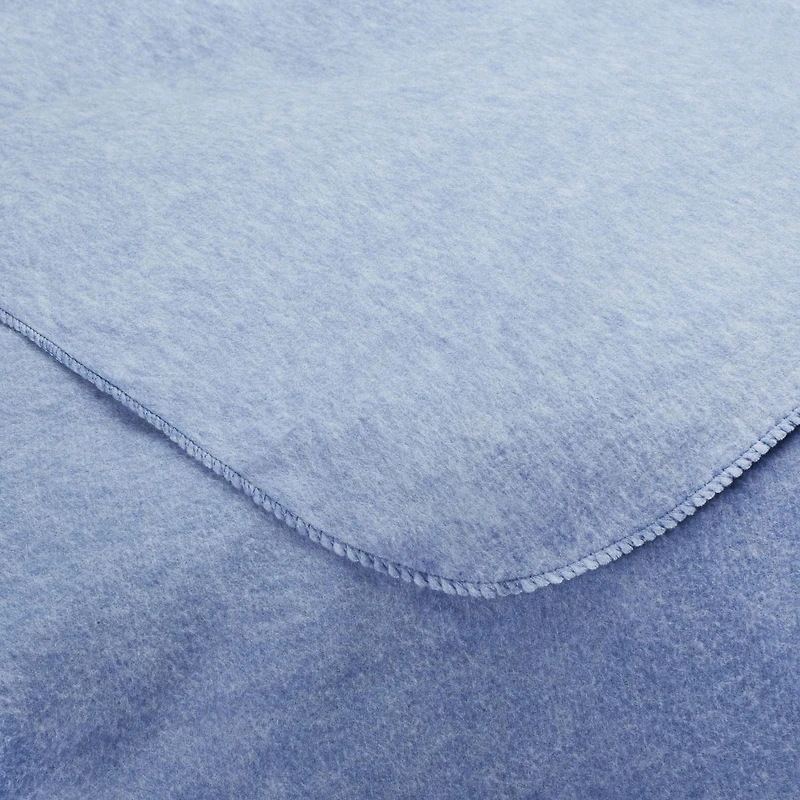 MAINSTAYS SOLID FLEECE BLANKET TWIN BLUE