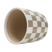 Mainstays 6 inch Gris Check planteur MS 6 in. gris Check planteur