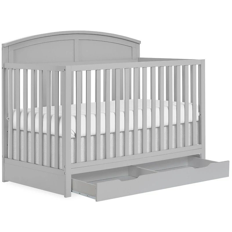 Dream On Me Storybrooke 5 in 1 Convertible Crib with Under Drawer