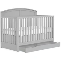 Dream On Me Storybrooke 5 in 1 Convertible Crib with Under Drawer
