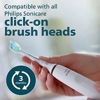 Brosse à dents électrique Philips Sonicare 4100, brosse à dents électrique rechargeable avec capteur de pression, blanc, HX3681/23 Brosse à dents électrique Philips Sonicare 4100