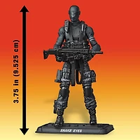 G.I. Joe Retro Collection Snake Eyes Toy 3.75-Inch-Scale Collectible Action Figure with Multiple Accessories, Toys for Kids Ages 4 and Up