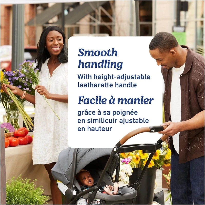 Graco GoMax Compact Stroller Frame | Accepts All Graco Infant Car Seats | Backpack Style Lightweight Travel Stroller Frame