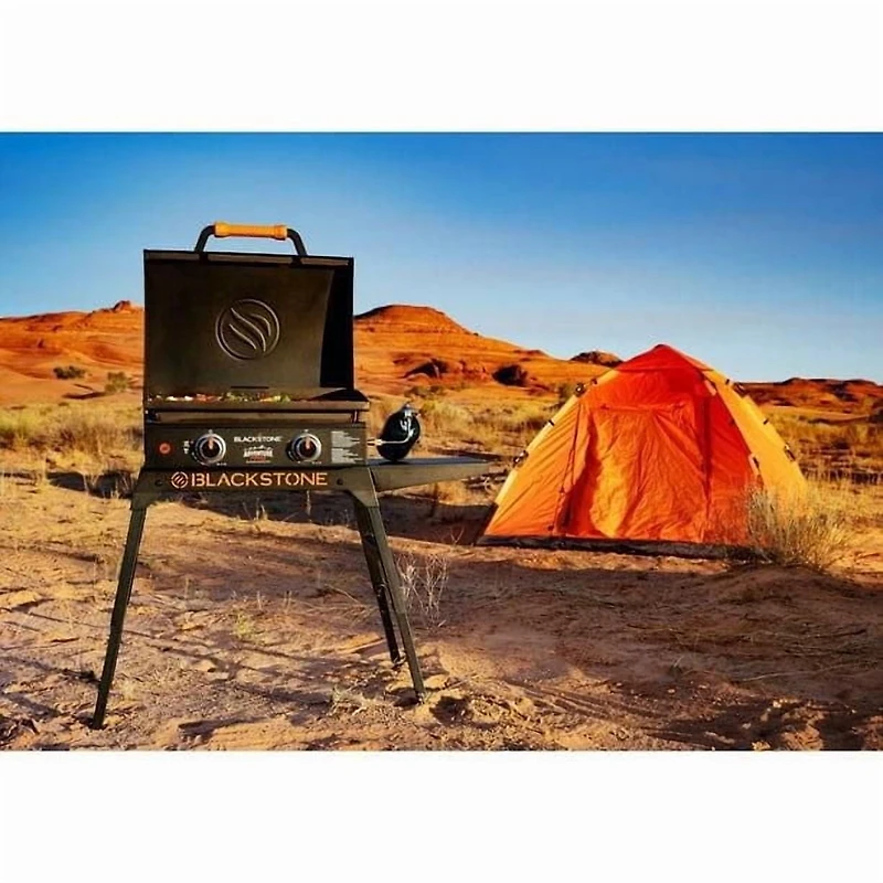 Blackstone Adventure Ready 22" Omnivore Propane Griddle with Stand and Adapter Hose, Griddle