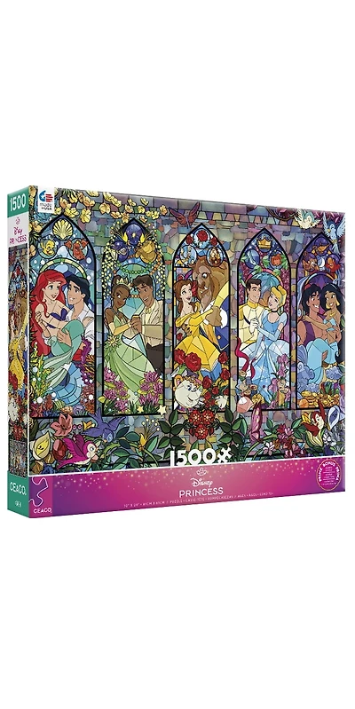 Ceaco Le puzzle Disney Princess Castle Royal Windows - en 1500 pièces