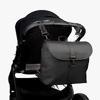 Bababing Sorm Sac à Langer Unisexe - Sac à Dos à Bandoulières Élégant et Pratique - 100% Imperméable en Caoutchouc PU Noir - Grande Capacité pour Tous les Accessoires Bébé - Idéal pour les Parents à l