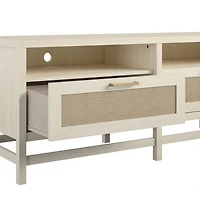 Ameriwood Home Lennon meuble de télévision pour téléviseurs jusqu’à 60 pouces, Chêne ivoire