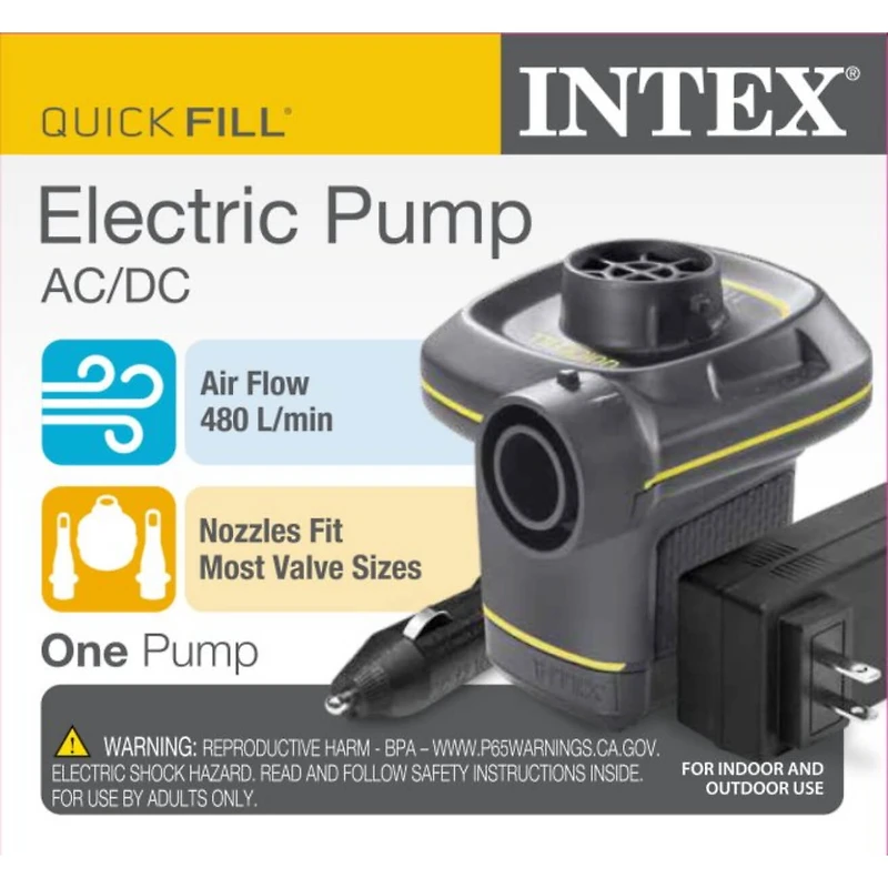 Pompe électrique Intex Quickfill AC/DC 120 V, âge : adulte